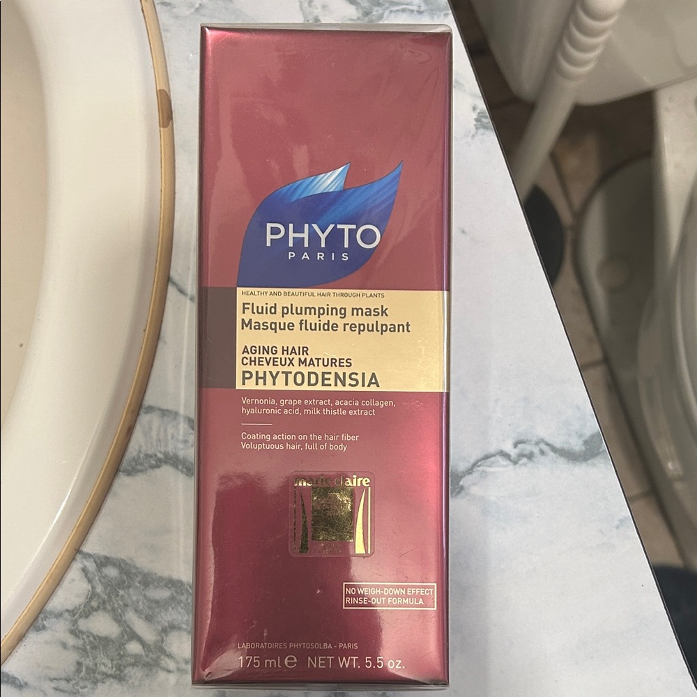 Red Hair Care Product Box